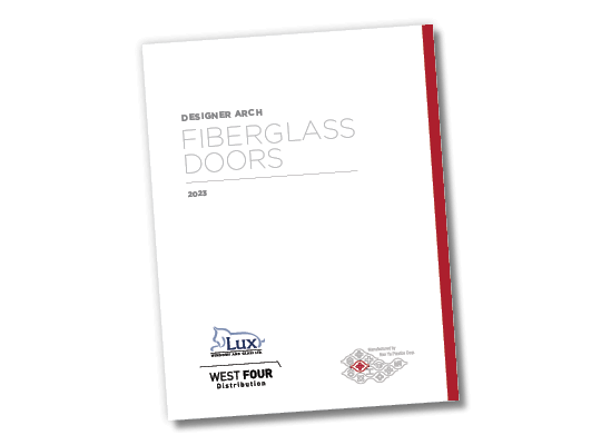 Designer Arch Fiberglass Doors catalog graphic