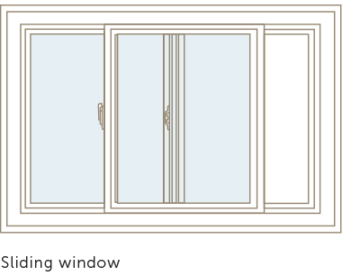 Basement sliding window