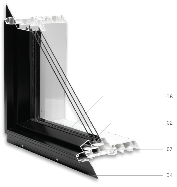 LynX Series Hybrid Picture Window Triple Glaze